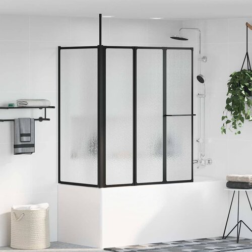 vidaXL tuš paravan savijanje other crna 120 x 70 x 137 cm aluminij Cijene