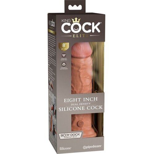 King Cock Elite Dildo Dual Density 8 Tan Cene