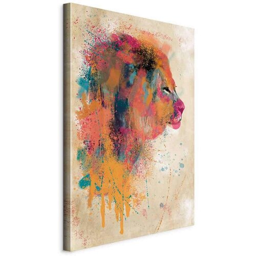 Artgeist Slika Na Platnu Watercolor Lion Cene