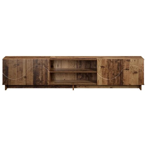  TV stalak 180 x 34 5 x 40 cm Staro drvo Konstruirano drvo - Staro drvo 179.5 x 34.5 x 40 cm Slike