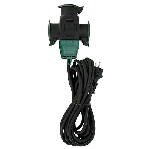  Produžni kabel s utičnicama (5 m, Crne boje, IP44, H05RR-F) Cijene