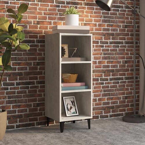vidaXL Komoda siva boja betona 34,5x32,5x90 cm od konstruiranog drva Cene
