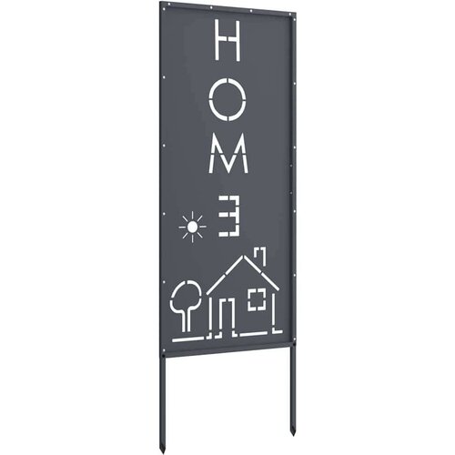 VidaXL Dekorativna ploča za vrt Antracit 50 x 140 cm Slike