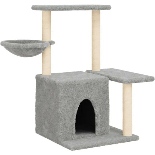 VidaXL Penjalica za mačke sa stupovima za grebanje svjetlosiva 83 cm Slike