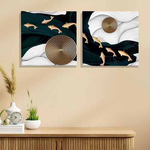 WALLXPERT ASR_CNV2-20 50x50 Višenamensko Dekorativno Platno (2 Komada) Cene