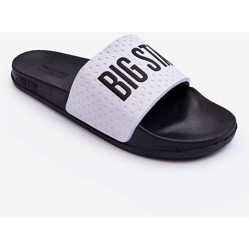 Big Star Men's Flip-Flops White and Black