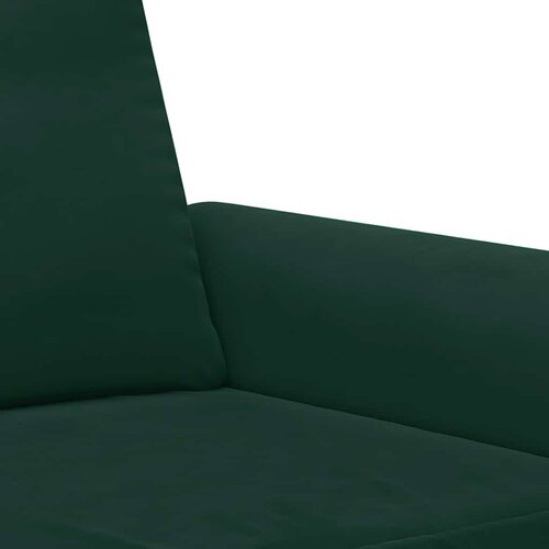  3-dijelni set sofa s jastucima tamnozeleni bar&amp;scaron;unasti Slike