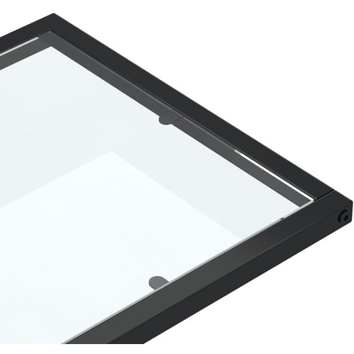  Bočni stolić za računalo prozirni 50x35x65 cm kaljeno staklo Slike