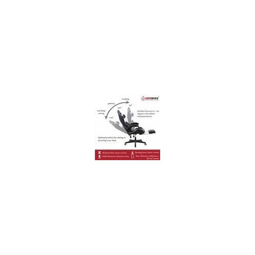 Herzberg HG-8083 gaming i uredska stolica s linearnim akcentom Slike