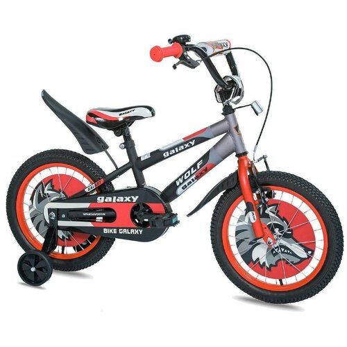 Mega Favorit Bicikl dečiji WOLF 16" crna/siva/crvena Cene
