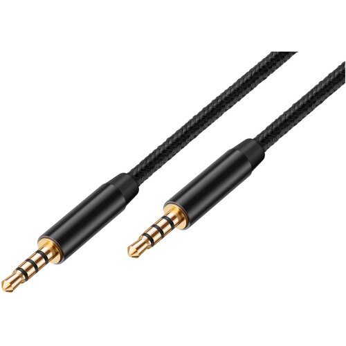 AVIZAR 3,5-milimetrski zvočni kabel s pozlačenimi opletenimi najlonskimi konektorji 3 m, Črna, (5000220200) Cene