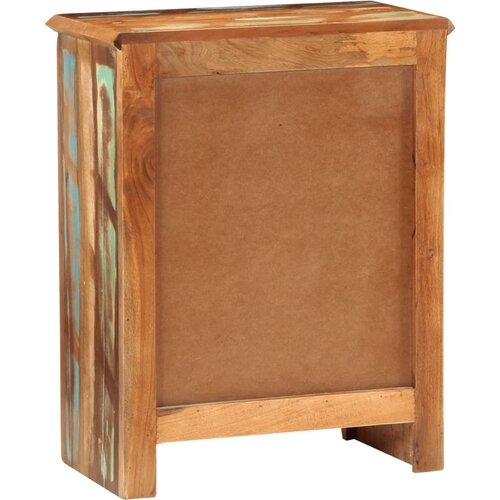  Komoda s 2 vratima 55 x 30 x 70 cm od masivnog obnovljenog drva Slike