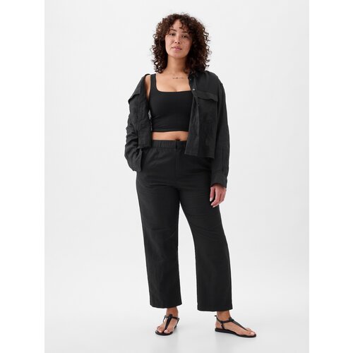 GAP Linen trousers high rise - Ladies Cijene