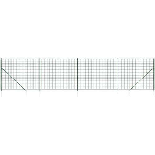  Ograda od žičane mreže sa &amp;scaron;iljastim držačima zelena 2,2 x 10 m Slike
