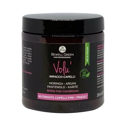 BeWell Green vOLU&amp;#039; negovalna maska za lase Slike