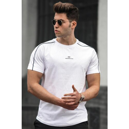 Madmext Men's White T-Shirt 5226 Slike