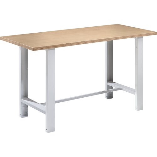 eurokraft basic Modulna delovna miza, širina plošče 1500 mm, osnovni model, plošča multipleks Cene