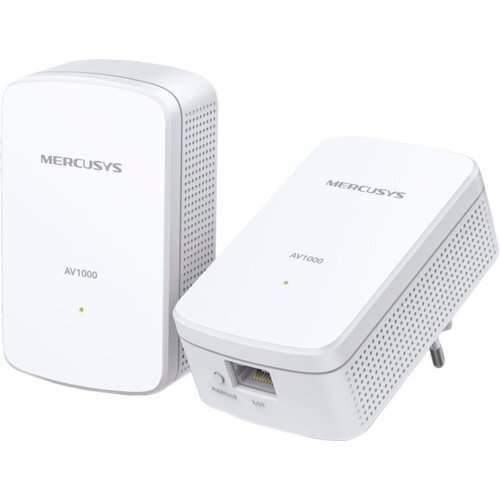Mercusys MP500KIT AV1000 Gigabit Powerline Starter Kit, 1000 Mbps High-Speed, Advanced HomePlug AV2, 1 x Gigabit Port, Power Saving, Range : 300 Meters over electrical circuit, Powerline Secu Cijene