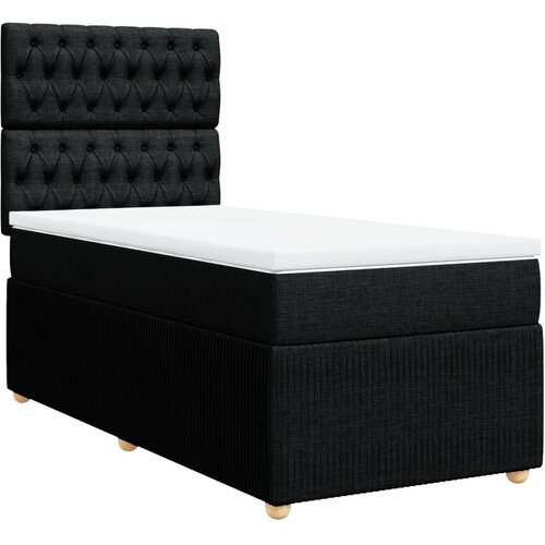 Maison Chic Box spring postelja - Vzmetna postelja z vzmetnico črna 80x200 cm blago SL23935, (21879836) Cene
