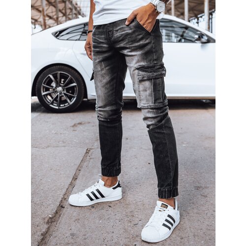 DStreet Men&amp;#039;s Black Denim Doggers Slike