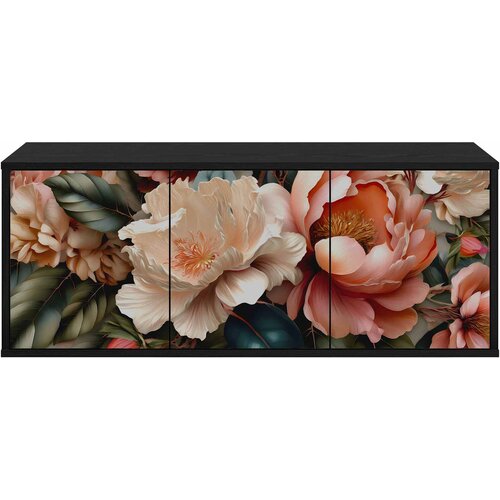  ormar za montažu na zid BORNE 102 x 33 x 40 cm Crni hrast Slike