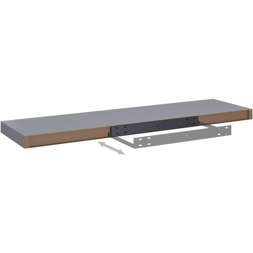 VidaXL plutajuća zidna polica siva 90 x 23,5 x 3,8 cm MDF Slike