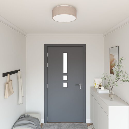 VidaXL Taupe Metal &amp;Oslash;38 x 13.5 cm Ugradna stropna svjetlost Kružna Slike