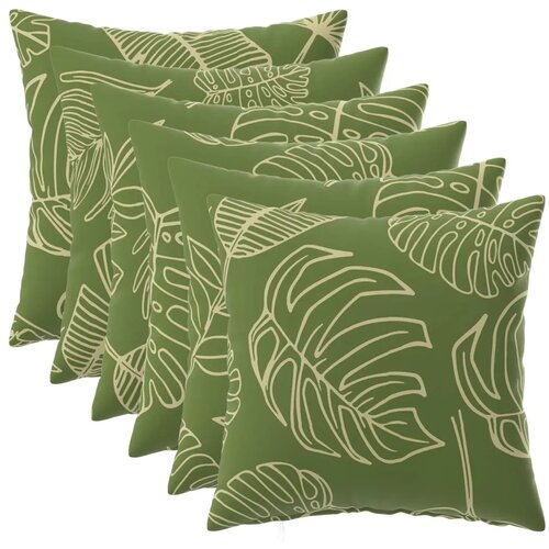  Presvlaka za jastuk 6 pcs HEERLEN Dizajn lista 40 x 40 cm - Dezen s listom 40 x 40 cm 6 Cijene