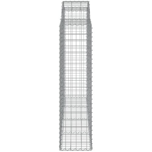  Lučne gabionske ko&amp;scaron;are 8 kom 200x50x160/180cm pocinčano željezo Slike