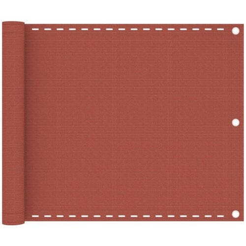 Balkonski zastor terakota 75 x 400 cm HDPE Cijene