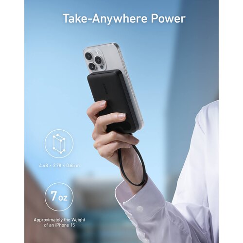 Anker Powerbank 10000 mAh, 22,5W s priloženim USB-C kablom, črn Cene