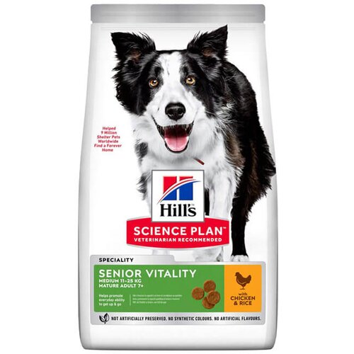 Hill’s Science Plan Senior Vitality Medium Mature Adult - hrana za starije pse srednjih rasa sa piletinom i pirinčem (14kg) Cene