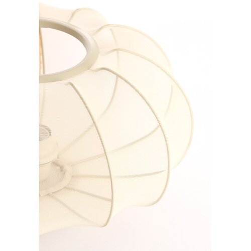 Light &amp;amp; Living Kremno bela stropna svetilka s tekstilnim senčilom &amp;oslash; 40 cm Plumalia &amp;ndash; Slike