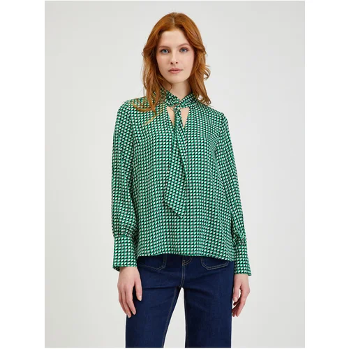 Orsay Green Women's patterned blouse - Ladies