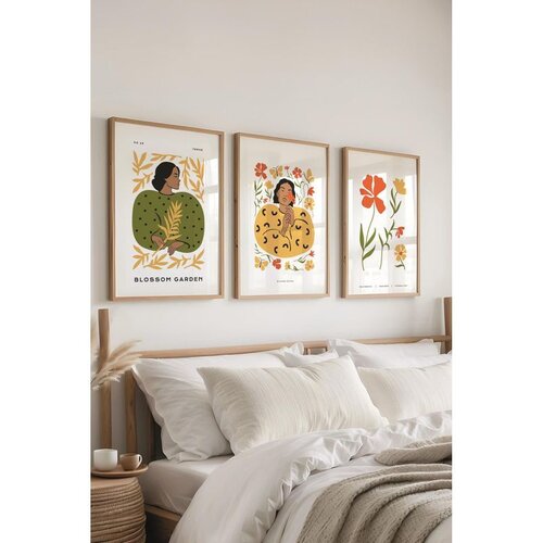 WALLXPERT &Ccedil;-300507 - 3040 set dekorativnih slika u vi&scaron;e boja (3 komada) Cene