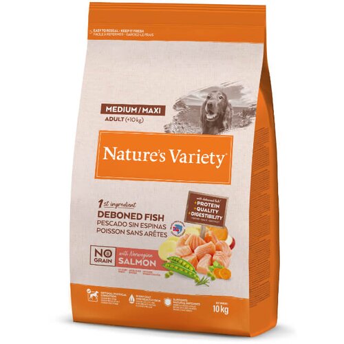 Nature’s Variety Nature's Variety No Grain Dog Med/Max Adult - losos 10 kg Cene
