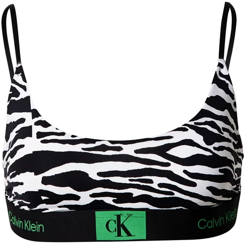Calvin Klein Underwear Nedrček zelena / črna / bela