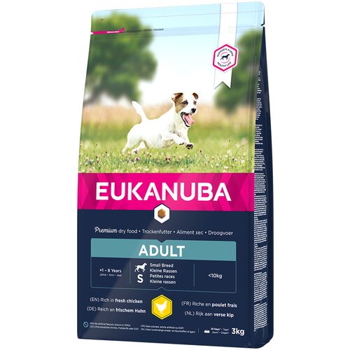 Eukanuba Adult Small Breed piletina - 3 kg Slike