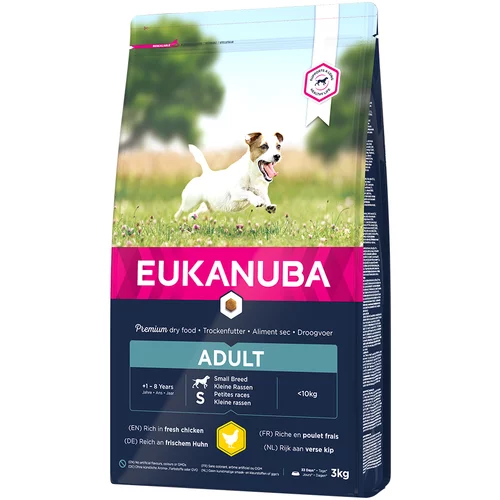 Eukanuba Adult Small Breed piletina - 3 kg