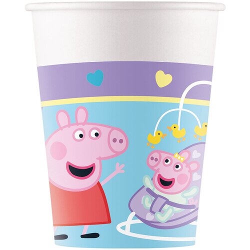 Procos Peppa Pig papirnate ča&amp;scaron;e, set od 8 komada, 200 ml Slike