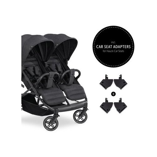 Hauck kolica za blizance Uptown Duo - Melange Black Slike