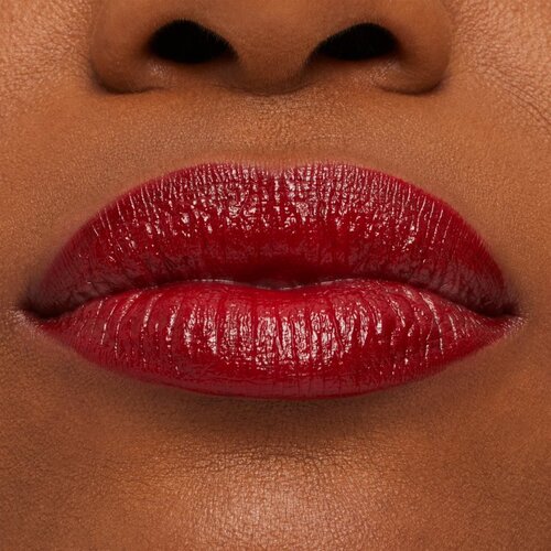 MAC Cosmetics MACximal Sleek Satin Lipstick kremasta vlažilna &amp;scaron;minka odtenek Left on Red 3,5 g Slike
