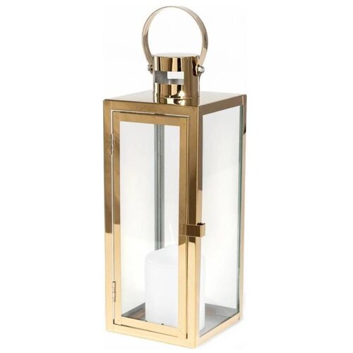 Dekorativna lanterna TOWER 29 cm zlatna Cene