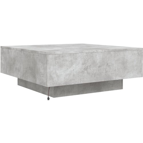  Stolić za kavu s LED svjetlima sivi boja betona 80x80x31 cm Slike