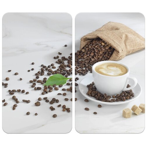 Maximex Zaštitni poklopci za štednjak u setu od kaljenog stakla 2 kom 52x30 cm Café Aromatica – Cijene