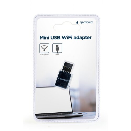 Gembird WNP-UA300-01 Mini USB WiFi adapter, 300 Mbps Cene