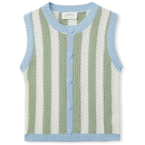Compania Fantastica Topi & Bluze COMPAÑIA FANTÁSTICA Top 10341- Green/Blue Modra Cene