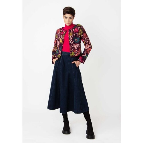 IVKO WOMAN kardigan sa o-izrezom/ cvetni motiv - šljiva ljubičasta 242621.079 Cene