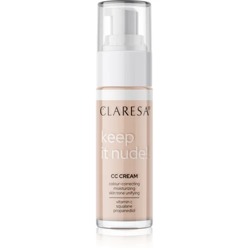 Claresa Keep It Nude hidratantni puder za ujednačavanje tena lica nijansa 03 Cool Medium 33 g