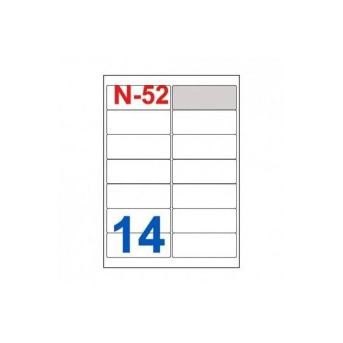 NANO Etikete za laserske i ink-jet pisače , N-52, 99,1x38,1 mm, 100/1 Slike